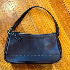 dark brown mini purse, from the 90s coach.